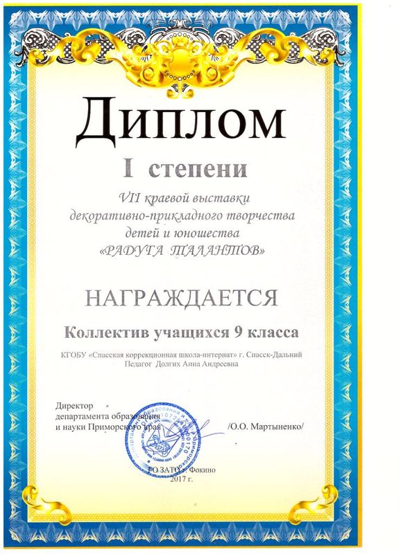 Коллектив учащихся 9 класса.